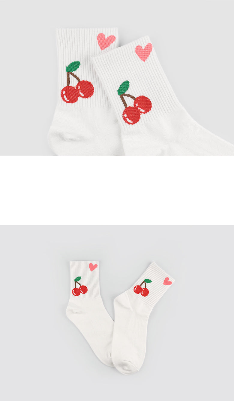 Various Character Women's Crew Socks (Ivory, Oatmeal, Mint, Navy, Grey, Black)
